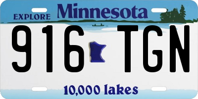 MN license plate 916TGN