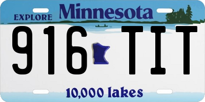 MN license plate 916TIT