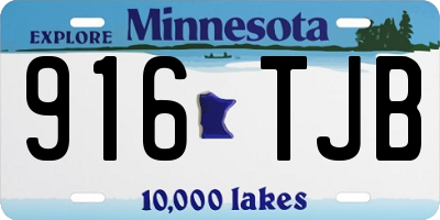 MN license plate 916TJB