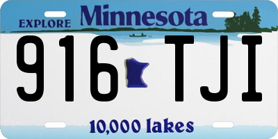 MN license plate 916TJI