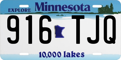 MN license plate 916TJQ