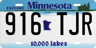 MN license plate 916TJR