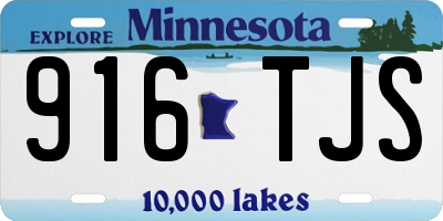 MN license plate 916TJS