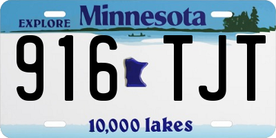 MN license plate 916TJT