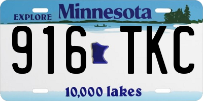 MN license plate 916TKC