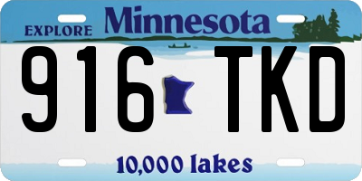 MN license plate 916TKD