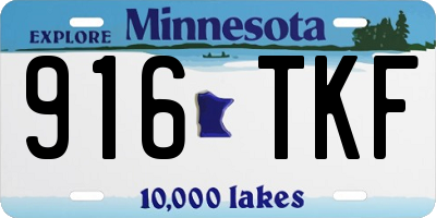 MN license plate 916TKF