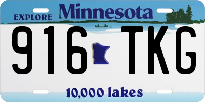 MN license plate 916TKG