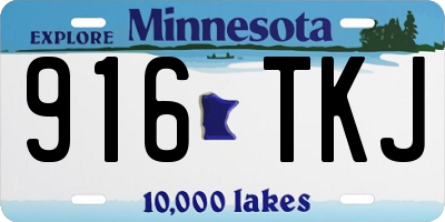 MN license plate 916TKJ