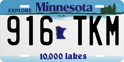 MN license plate 916TKM