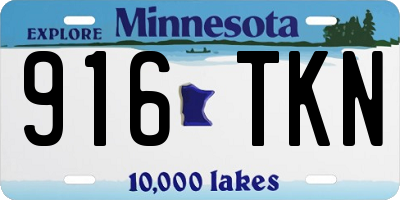 MN license plate 916TKN