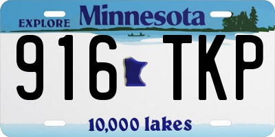 MN license plate 916TKP