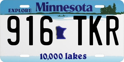 MN license plate 916TKR