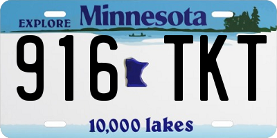 MN license plate 916TKT
