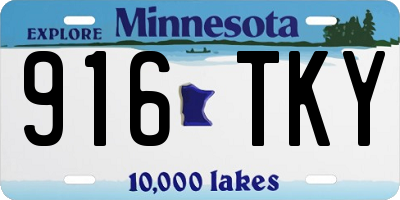 MN license plate 916TKY