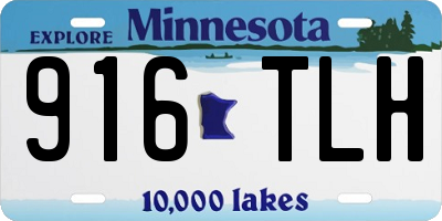 MN license plate 916TLH