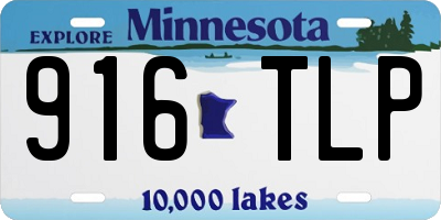 MN license plate 916TLP