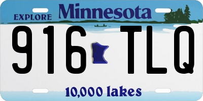 MN license plate 916TLQ