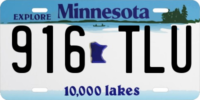 MN license plate 916TLU