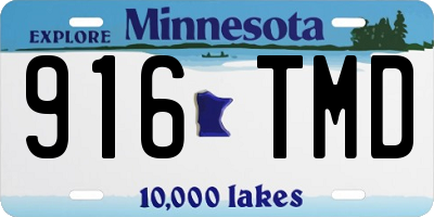 MN license plate 916TMD