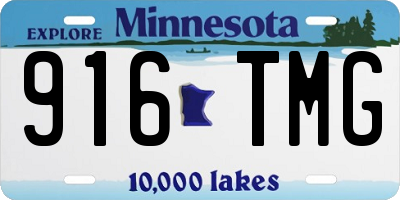 MN license plate 916TMG