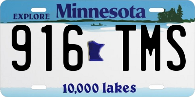 MN license plate 916TMS
