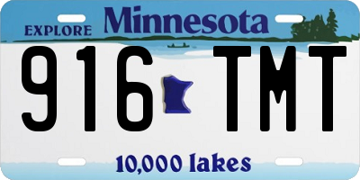 MN license plate 916TMT