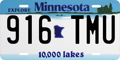 MN license plate 916TMU
