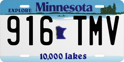 MN license plate 916TMV