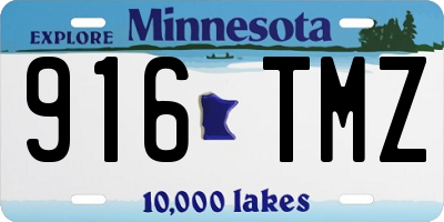 MN license plate 916TMZ