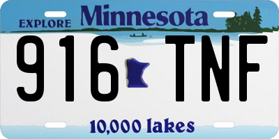 MN license plate 916TNF