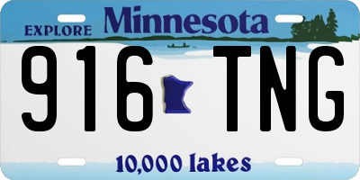 MN license plate 916TNG