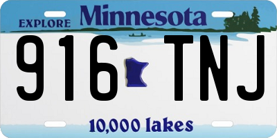 MN license plate 916TNJ