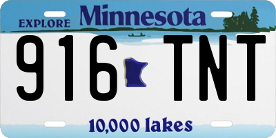MN license plate 916TNT