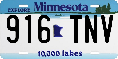 MN license plate 916TNV