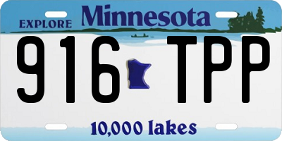 MN license plate 916TPP