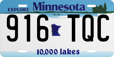 MN license plate 916TQC