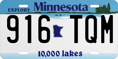 MN license plate 916TQM