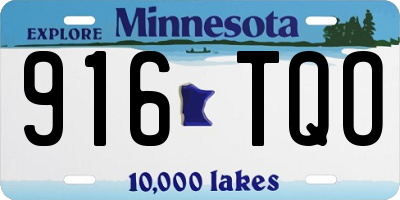 MN license plate 916TQO