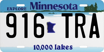 MN license plate 916TRA