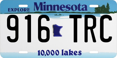 MN license plate 916TRC