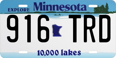 MN license plate 916TRD