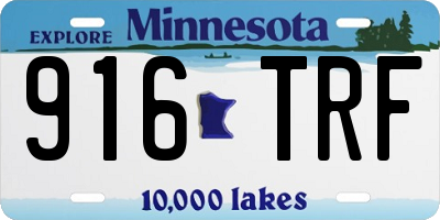 MN license plate 916TRF