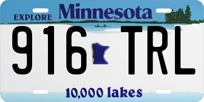 MN license plate 916TRL