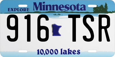 MN license plate 916TSR