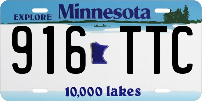 MN license plate 916TTC