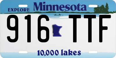 MN license plate 916TTF