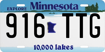 MN license plate 916TTG