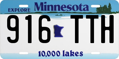 MN license plate 916TTH