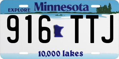 MN license plate 916TTJ
